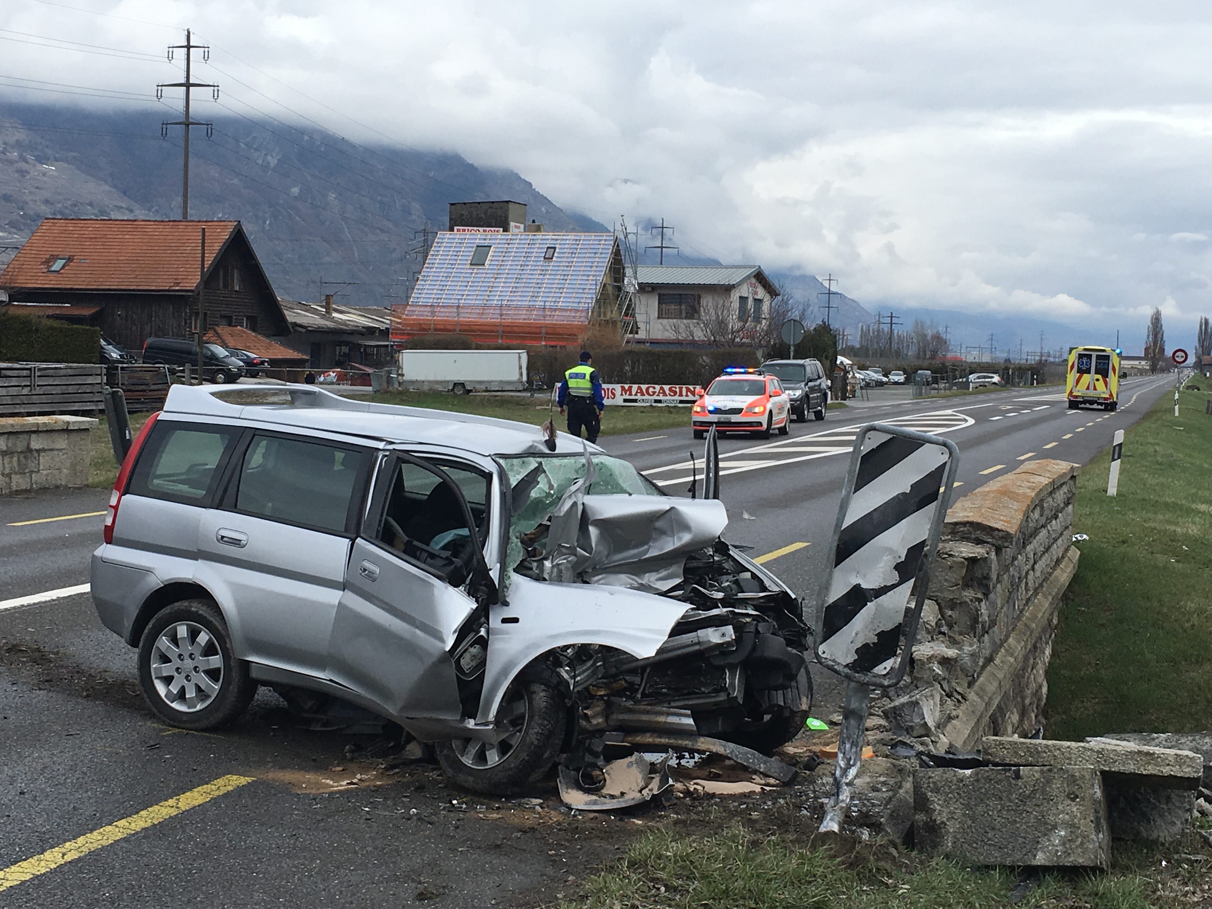 Un accident de la circulation a fait une victime entre Martigny et Charrat